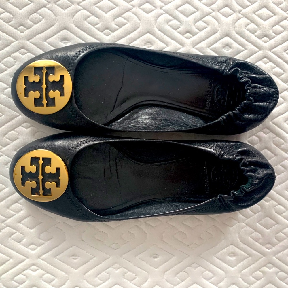 Black Tory Burch Reva Flats